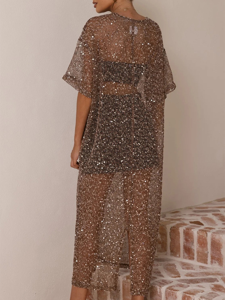 Female O-neck Loose Summer Lon – Cover Up Kaftan Bewertung und Preis