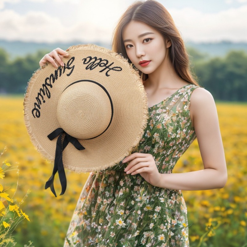 1pc Summer Floppy Beach Hats f – Hat Floppy Wide Bewertung und Preis