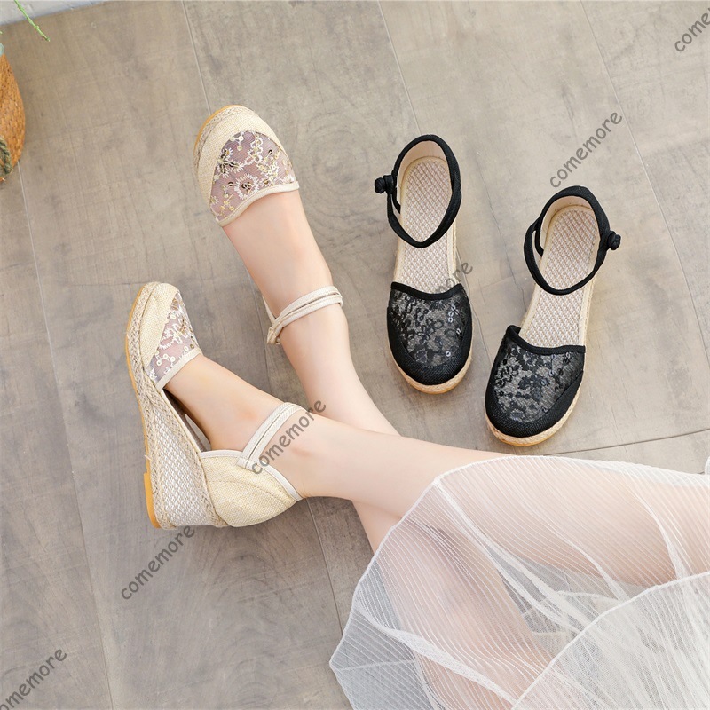Women's Lace Mesh Espadrille W – Wedge Espadrille Women Bewertung und Preis