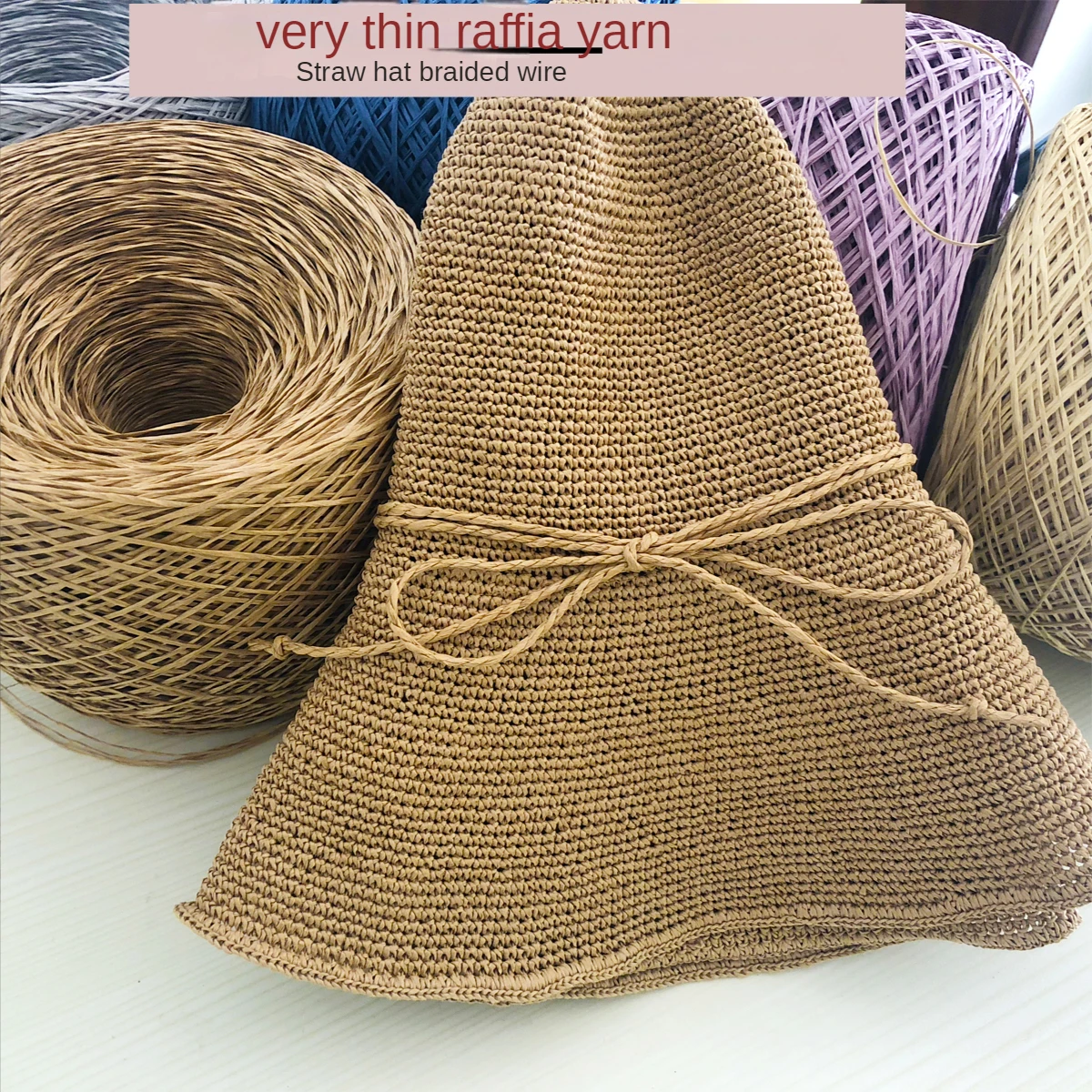 250g Thin Raffia Yarn Paper Gr – Crochet Bag Raffia Bewertung und Preis
