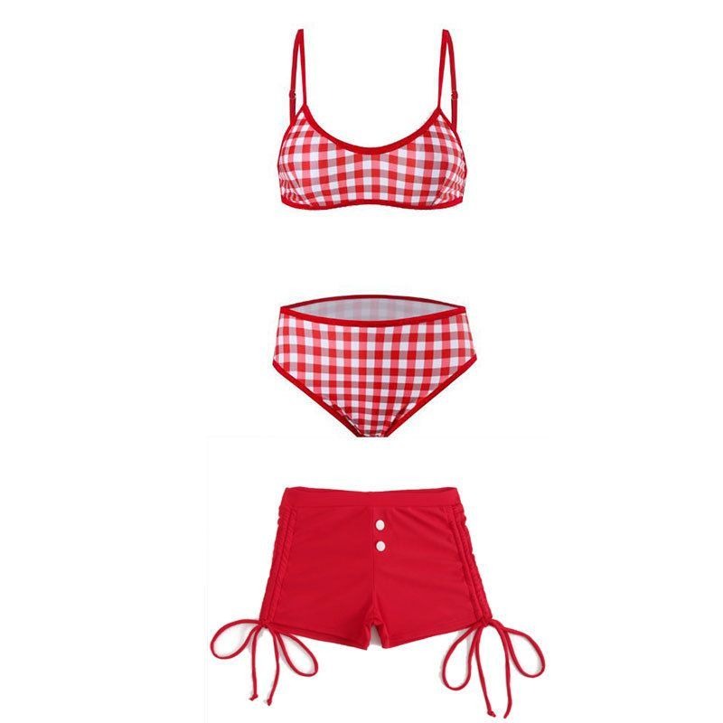 Sexy Suits Women Dopamine Styl – Swimsuit Bikini Ruched Bewertung und Preis