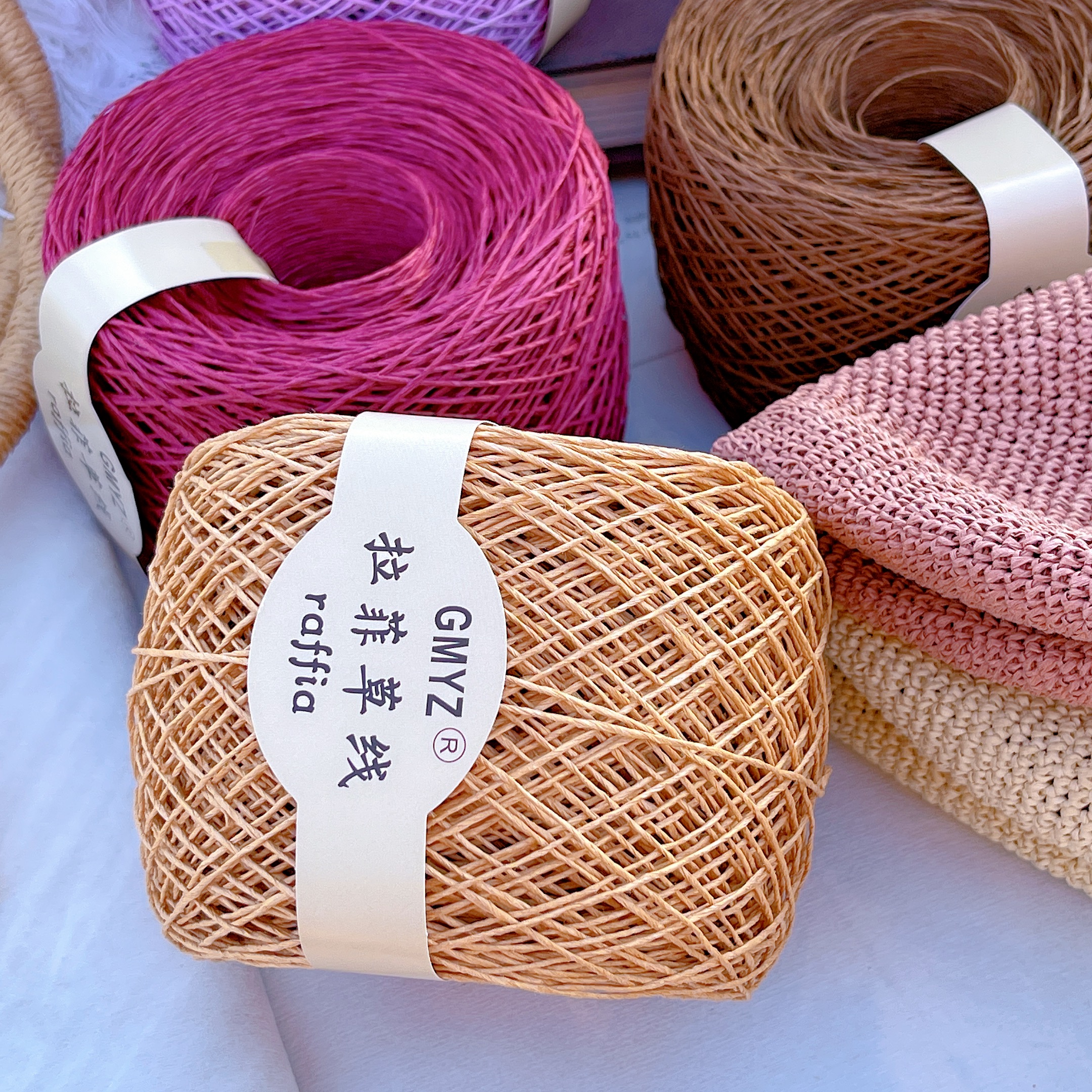 220M/Roll Washable Japanese Pl – Crochet Bag Raffia Bewertung und Preis