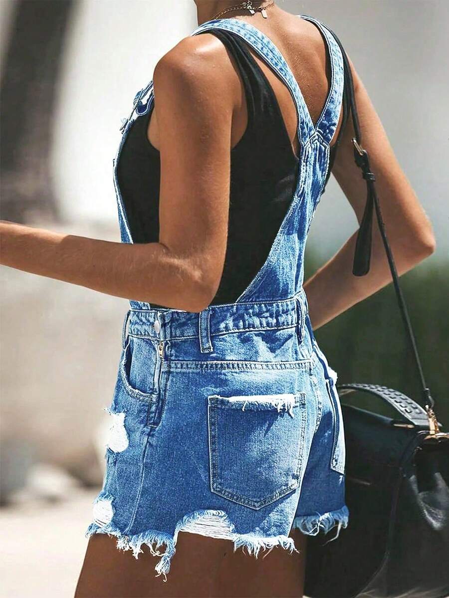 Womens White Distressed Denim  – Shorts Denim Frayed Bewertung und Preis